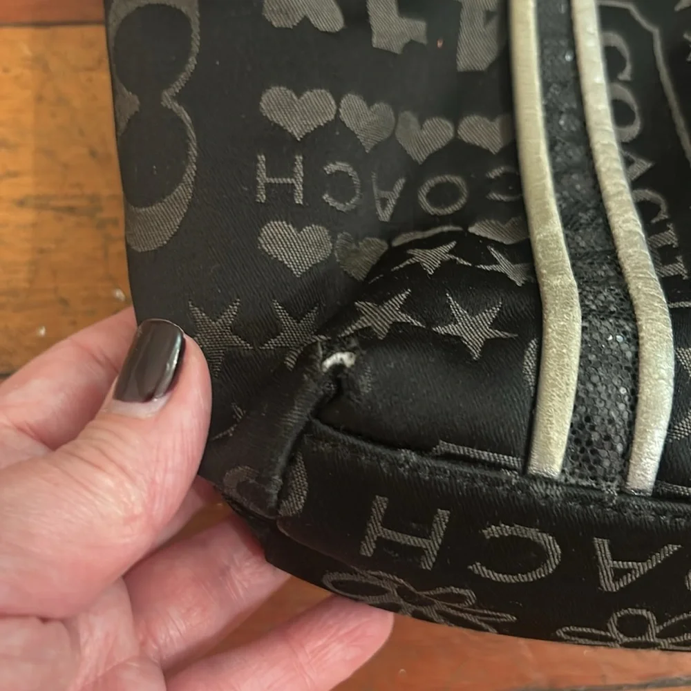 COPY - Coach Black Tote Bag with Metallic Accents - Picture 9 of 17